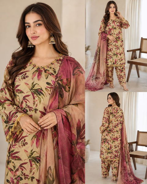stitched lawn 3 piece sale