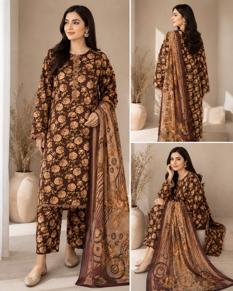 stitched lawn 3 piece sale