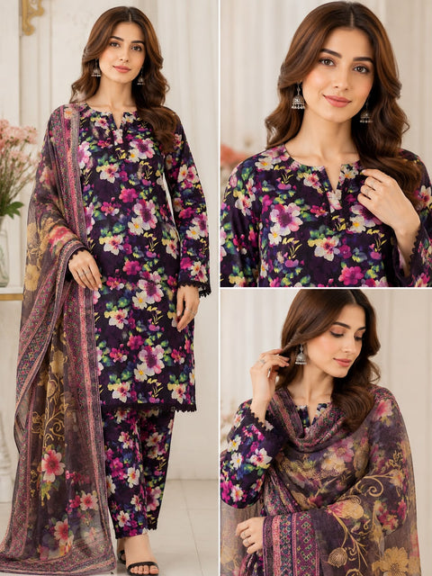stitched lawn 3 piece sale