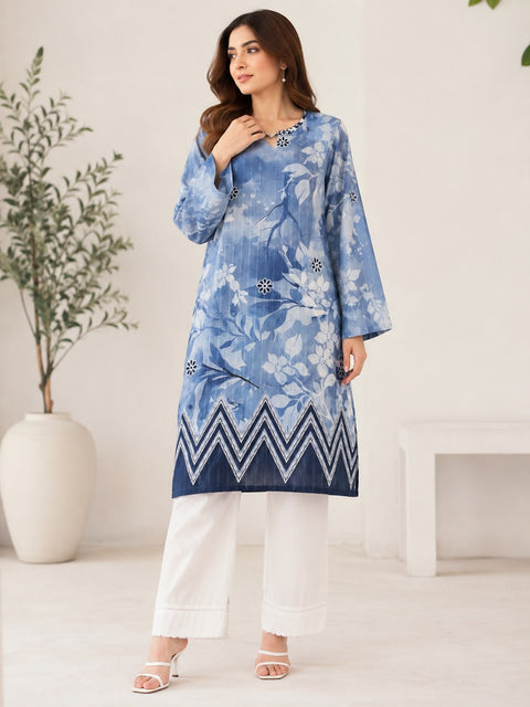 stitched lawn 3 piece sale AND FREE KURTI SHIRT