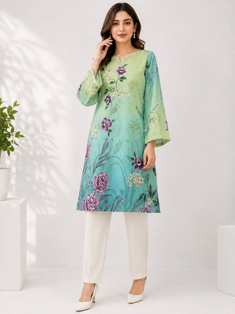 stitched lawn 3 piece sale AND FREE KURTI SHIRT