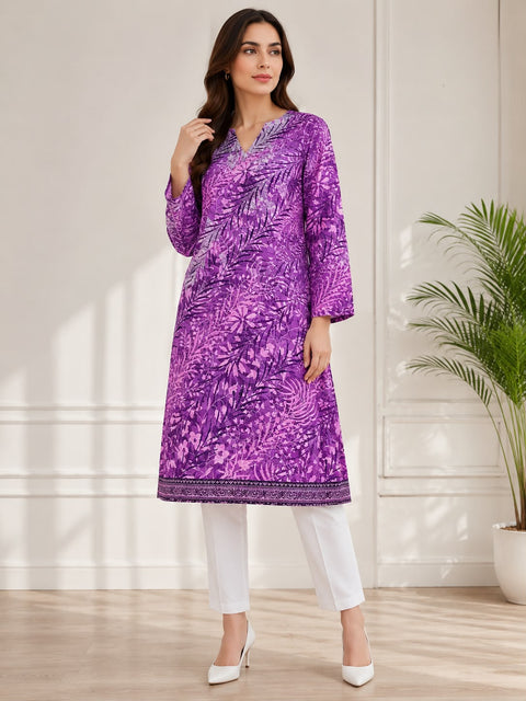 stitched lawn 3 piece sale AND FREE KURTI SHIRT